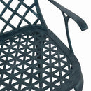 vidaXL Kerti Szék 4 pcs Zöld 61 x 60,5 x 93 cm Alumínium