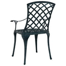 vidaXL Kerti Szék 4 pcs Zöld 61 x 60,5 x 93 cm Alumínium