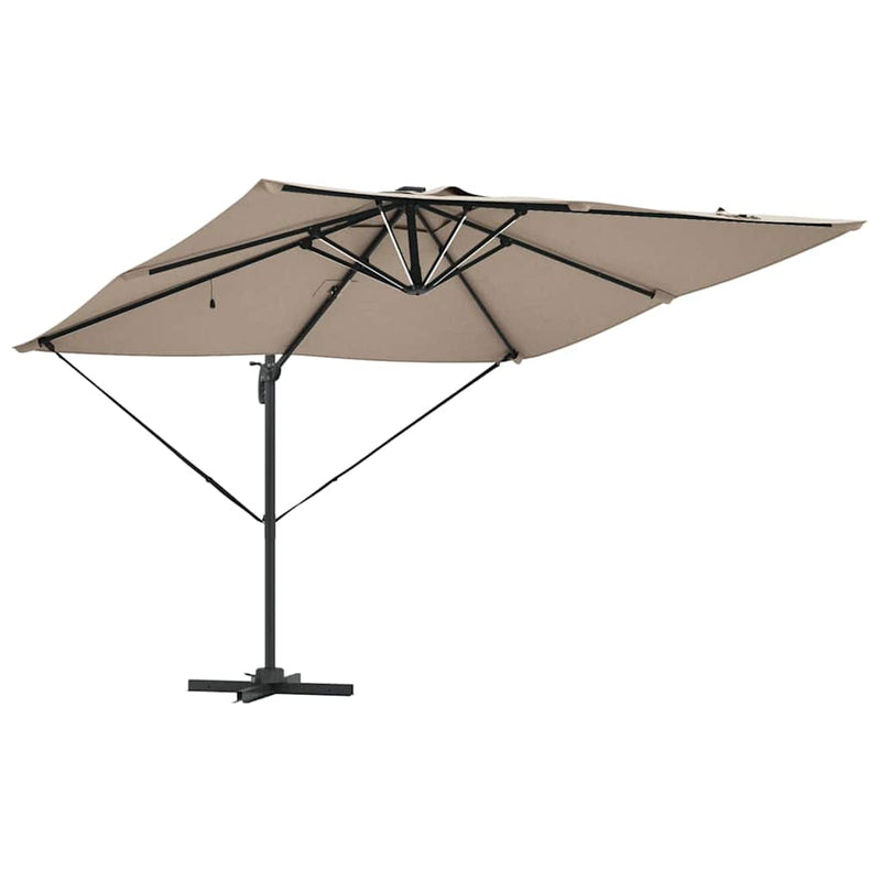vidaXL Napernyő Tópszínű 286 x 285 x 270 cm Alumínium