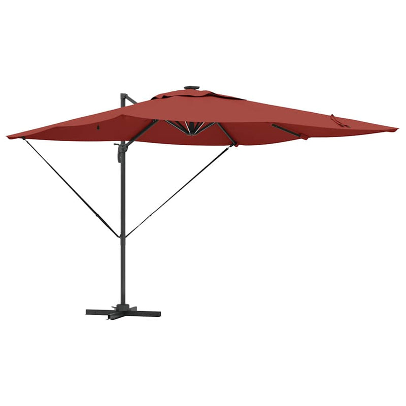 vidaXL Napernyő Terrakotta 286 x 285 x 270 cm Alumínium