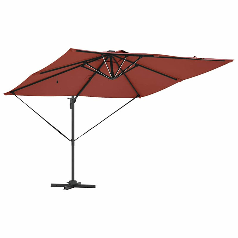 vidaXL Napernyő Terrakotta 286 x 285 x 270 cm Alumínium