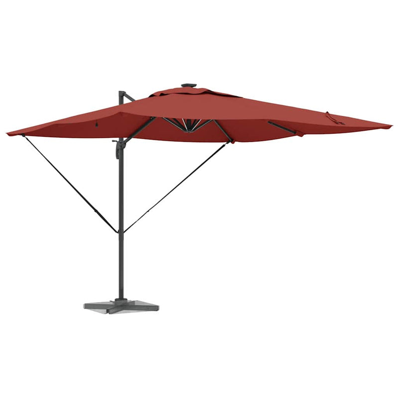 vidaXL Napernyő Terrakotta 286 x 285 x 270 cm Alumínium