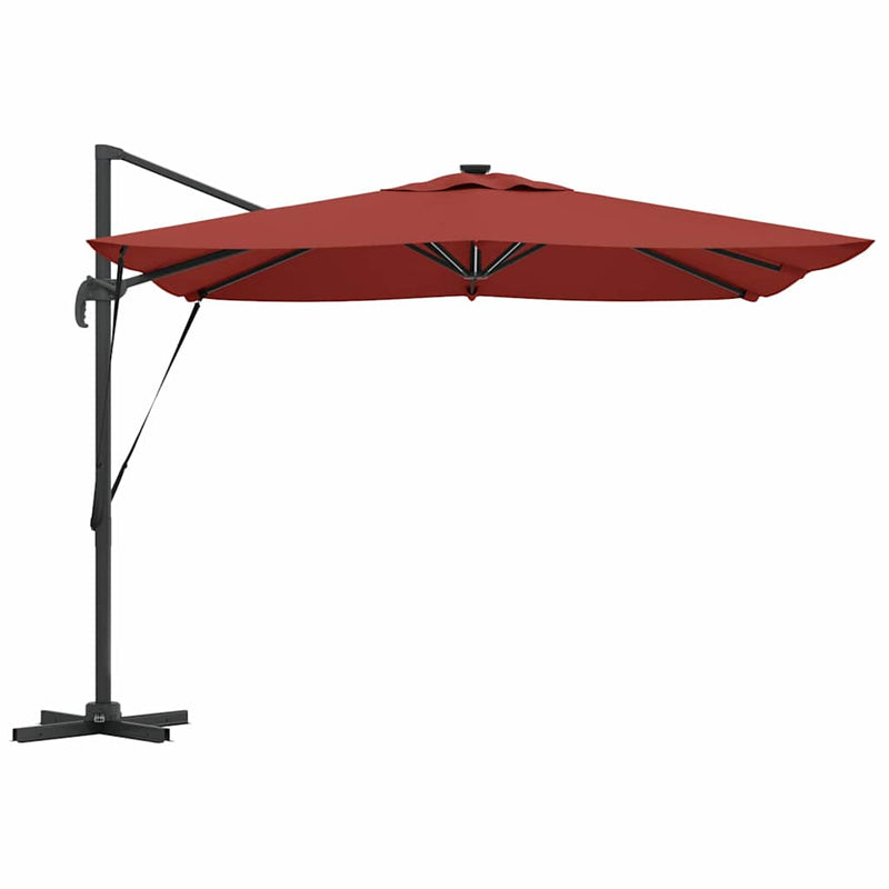 vidaXL Napernyő Terrakotta 286 x 285 x 270 cm Alumínium