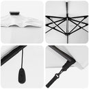 vidaXL Cantilever Roma Napernyő Beige és fekete 352 x 251 x 265 cm