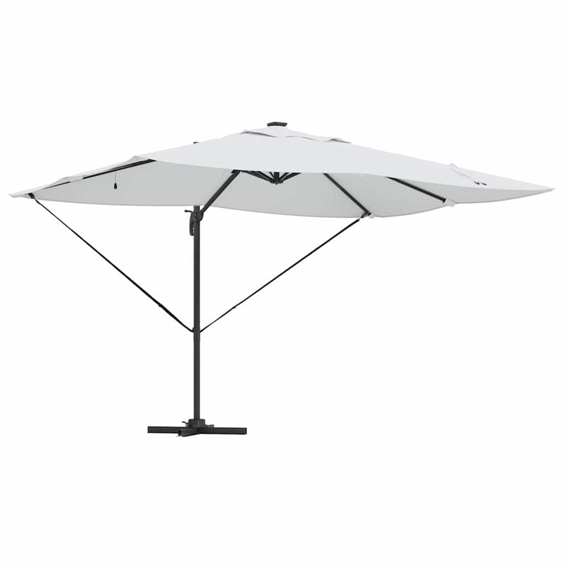 vidaXL Cantilever Roma Napernyő Beige és fekete 352 x 251 x 265 cm