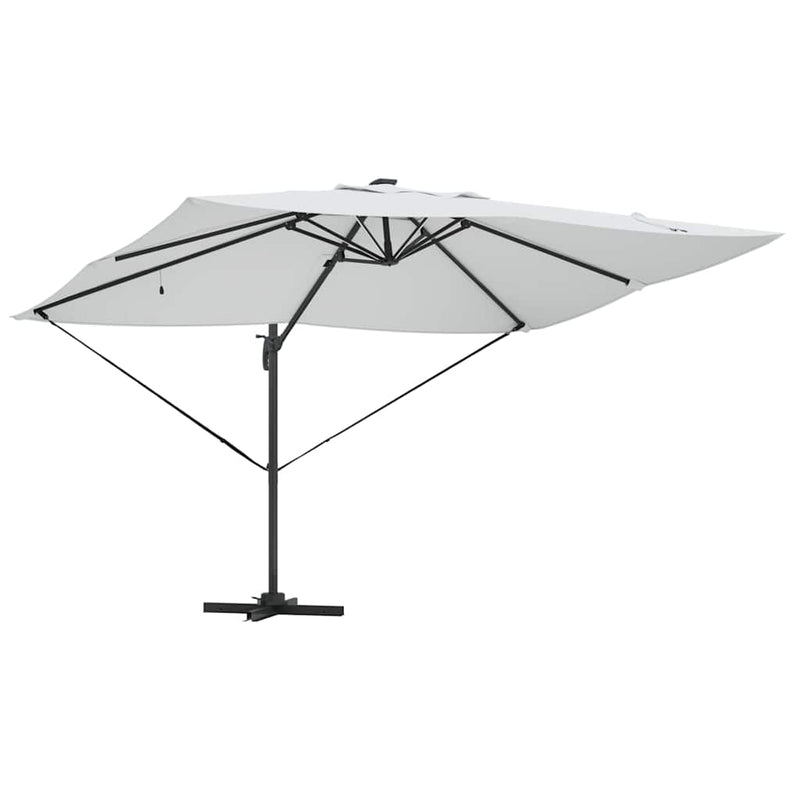 vidaXL Cantilever Roma Napernyő Beige és fekete 352 x 251 x 265 cm
