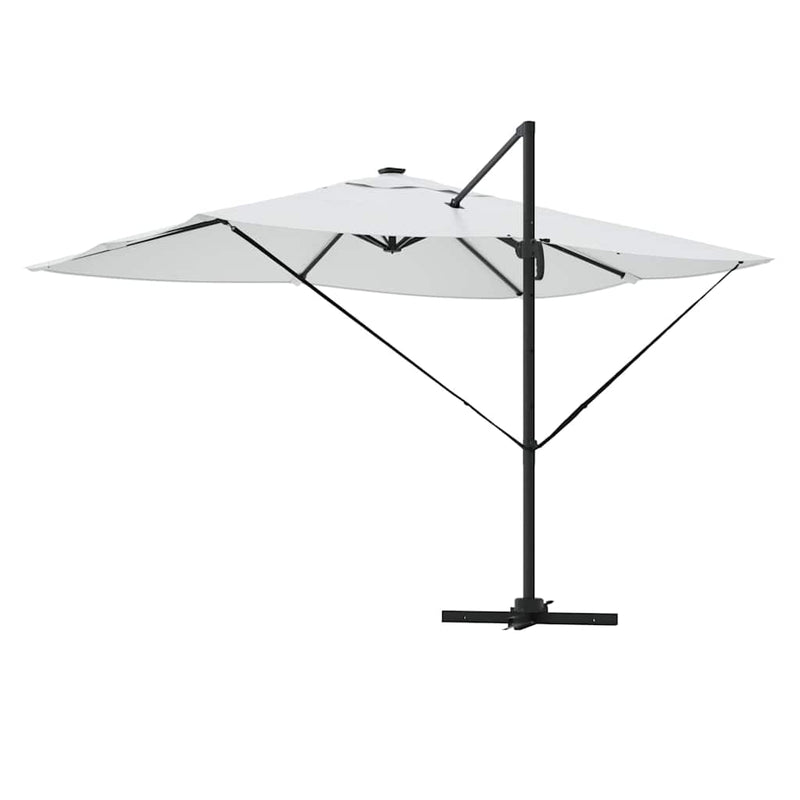 vidaXL Cantilever Roma Napernyő Beige és fekete 352 x 251 x 265 cm