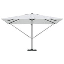 vidaXL Cantilever Roma Napernyő Beige és fekete 352 x 251 x 265 cm