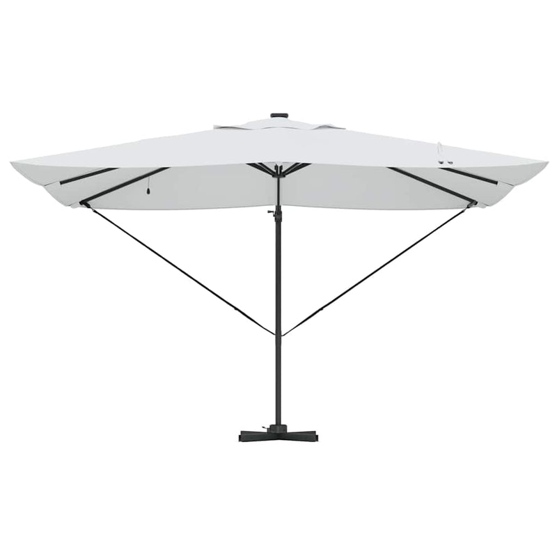vidaXL Cantilever Roma Napernyő Beige és fekete 352 x 251 x 265 cm