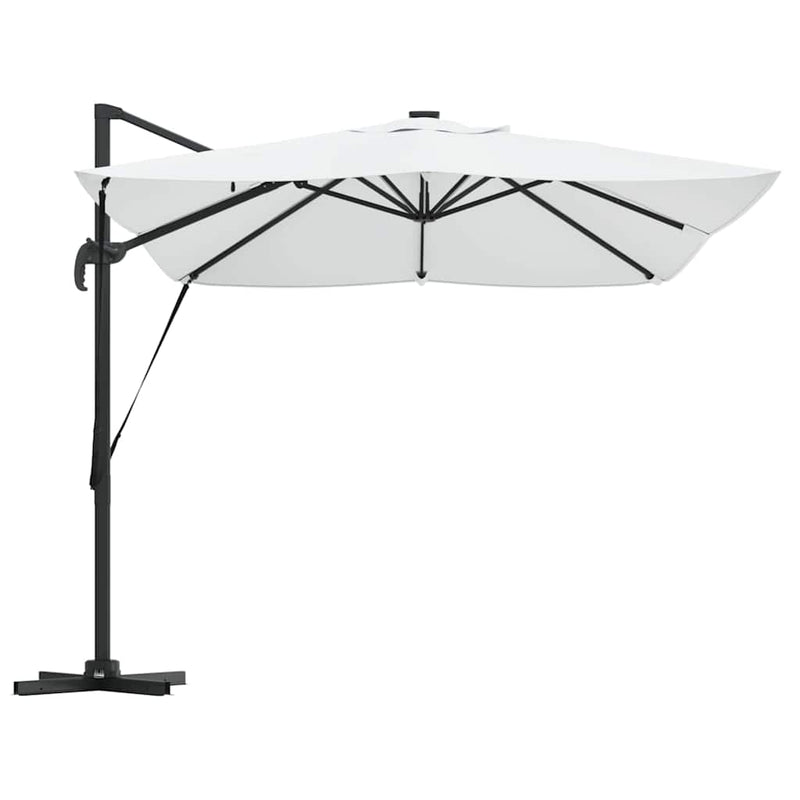 vidaXL Cantilever Roma Napernyő Beige és fekete 352 x 251 x 265 cm