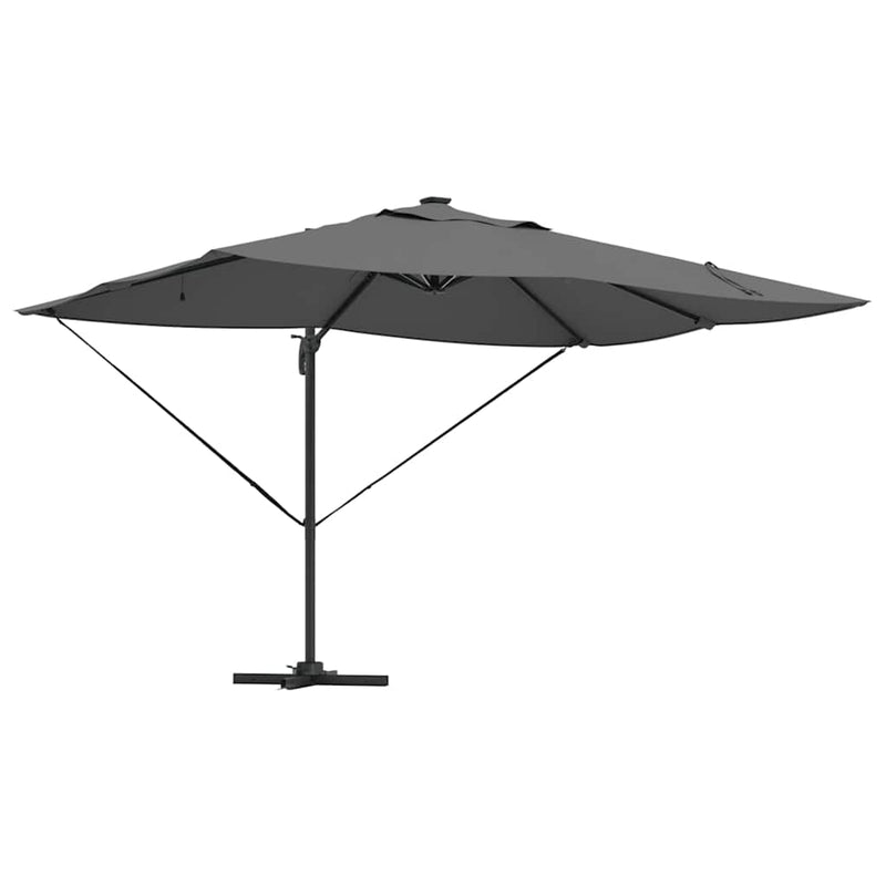 vidaXL Cantilever Roma Napernyő Antracit és fekete 352 x 251 x 265 cm