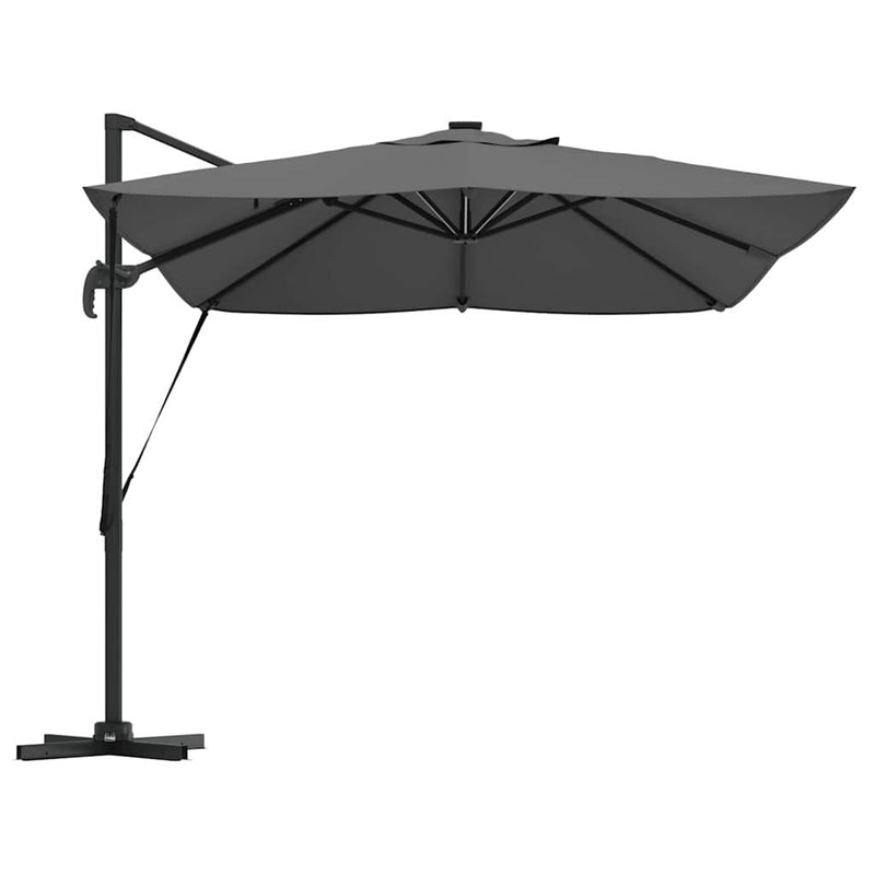 vidaXL Cantilever Roma Napernyő Antracit és fekete 352 x 251 x 265 cm