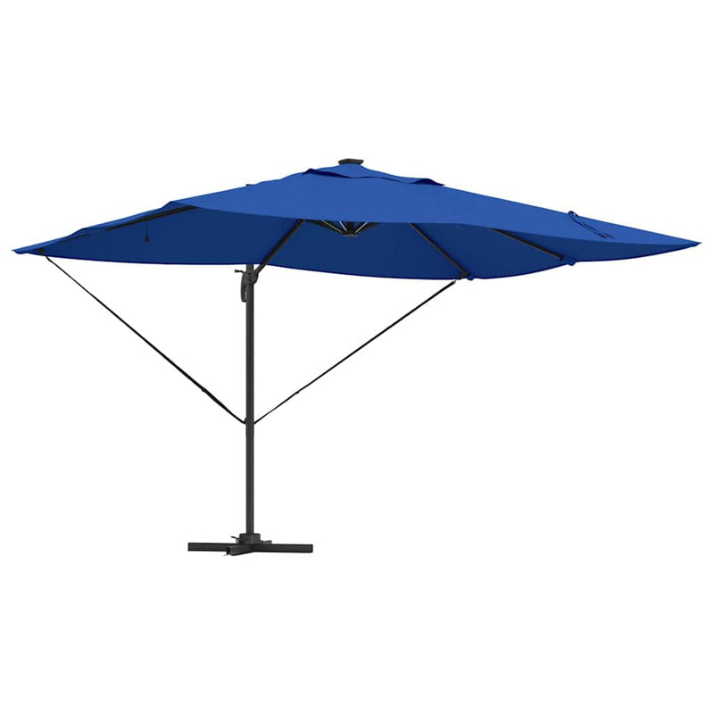 vidaXL Cantilever Roma Napernyő Kék és Fekete 352 x 251 x 265 cm
