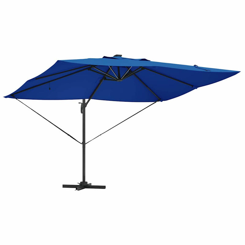 vidaXL Cantilever Roma Napernyő Kék és Fekete 352 x 251 x 265 cm