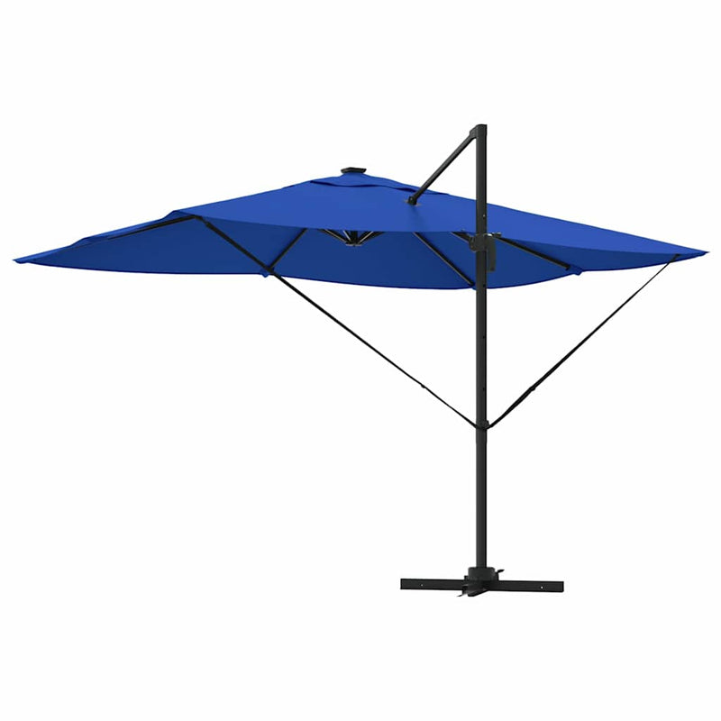 vidaXL Cantilever Roma Napernyő Kék és Fekete 352 x 251 x 265 cm