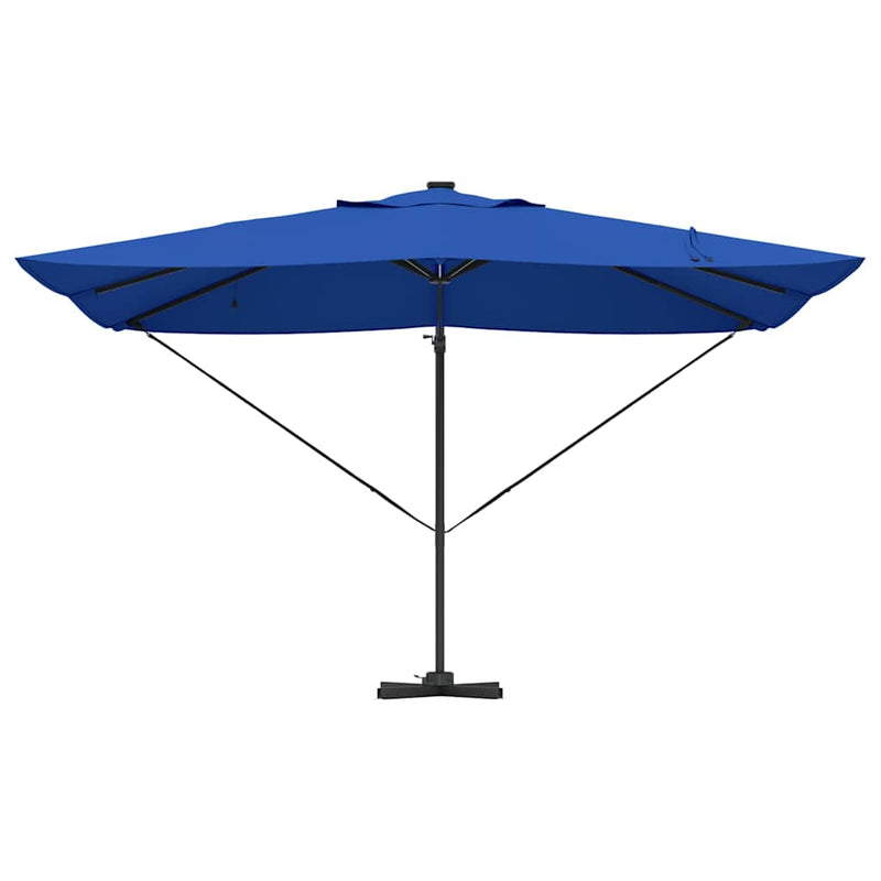 vidaXL Cantilever Roma Napernyő Kék és Fekete 352 x 251 x 265 cm
