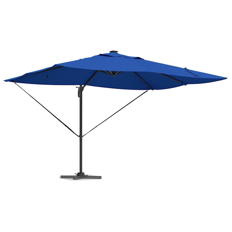 vidaXL Cantilever Roma Napernyő Kék és Fekete 352 x 251 x 265 cm