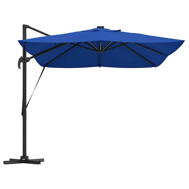 vidaXL Cantilever Roma Napernyő Kék és Fekete 352 x 251 x 265 cm