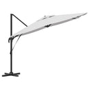 vidaXL Roma napernyő Bézs 286 x 285 x 265 cm Pamut és Alumínium