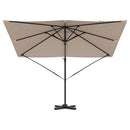 vidaXL Roma napernyő Tópszínű 286 x 285 x 265 cm Pamut és Alumínium