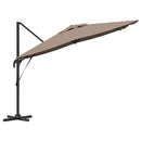 vidaXL Roma napernyő Tópszínű 286 x 285 x 265 cm Pamut és Alumínium