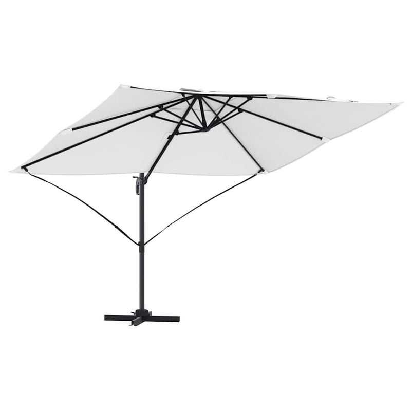 vidaXL Cantilever Roma Napernyő Beige és fekete 352 x 251 x 260 cm