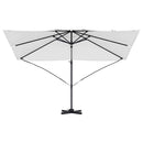 vidaXL Cantilever Roma Napernyő Beige és fekete 352 x 251 x 260 cm