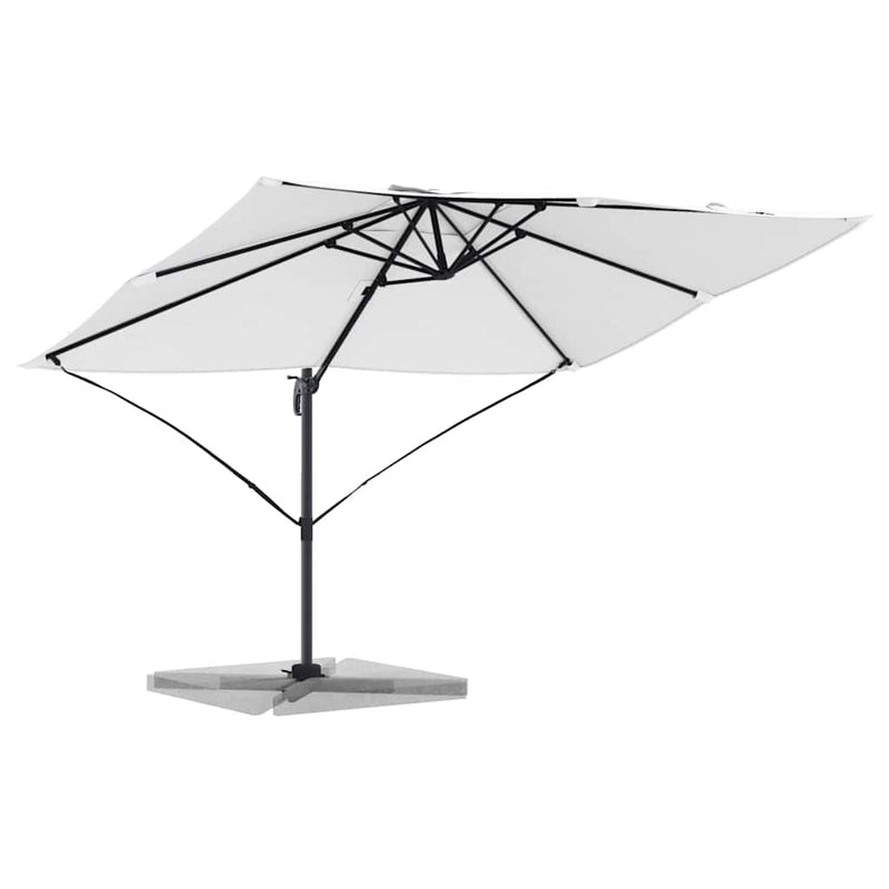 vidaXL Cantilever Roma Napernyő Beige és fekete 352 x 251 x 260 cm