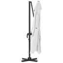 vidaXL Cantilever Roma Napernyő Beige és fekete 352 x 251 x 260 cm