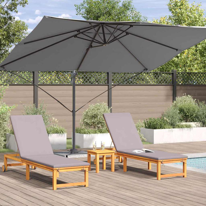 vidaXL Cantilever Roma Napernyő Antracit és fekete 352 x 251 x 260 cm