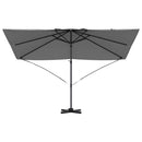 vidaXL Cantilever Roma Napernyő Antracit és fekete 352 x 251 x 260 cm