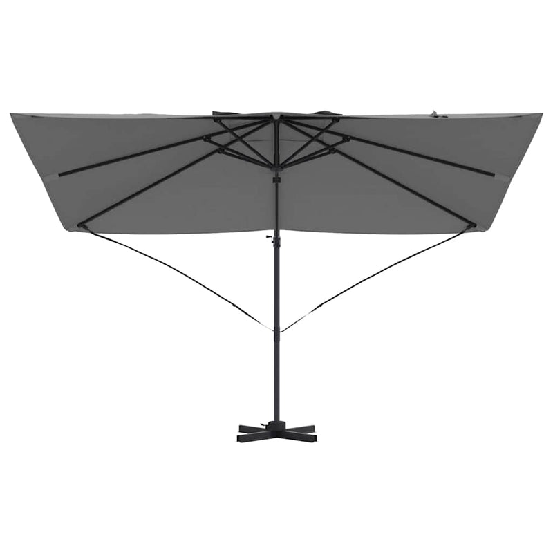vidaXL Cantilever Roma Napernyő Antracit és fekete 352 x 251 x 260 cm