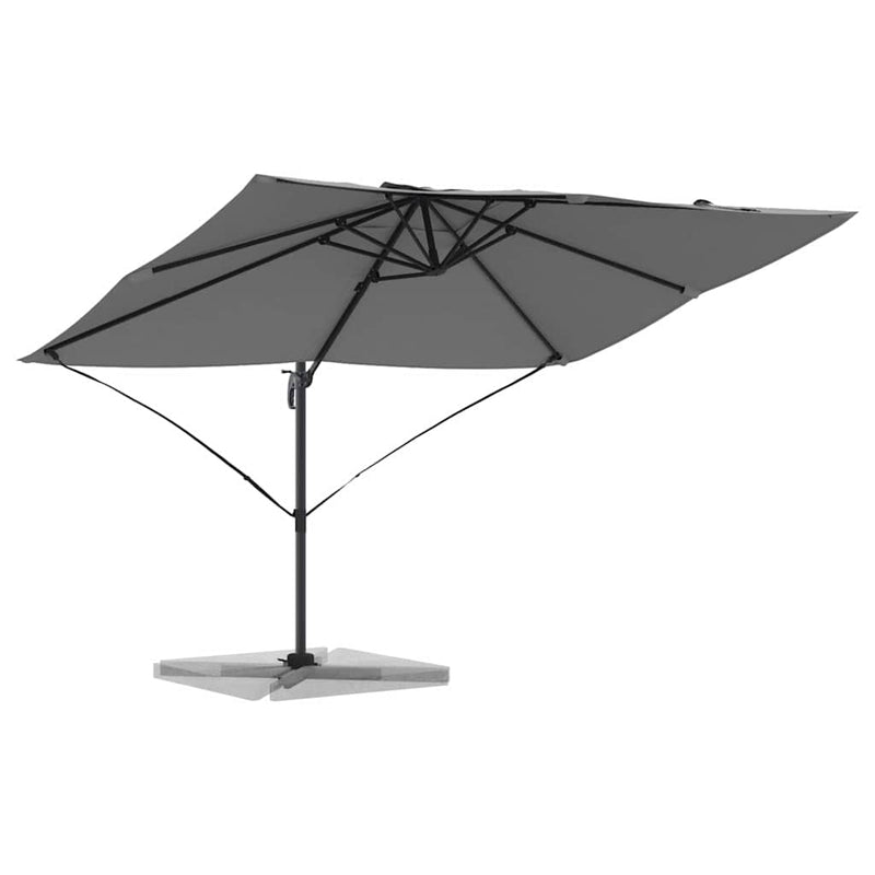 vidaXL Cantilever Roma Napernyő Antracit és fekete 352 x 251 x 260 cm