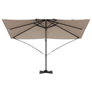 vidaXL Cantilever Roma Napernyő Taupe és Fekete 352 x 251 x 260 cm