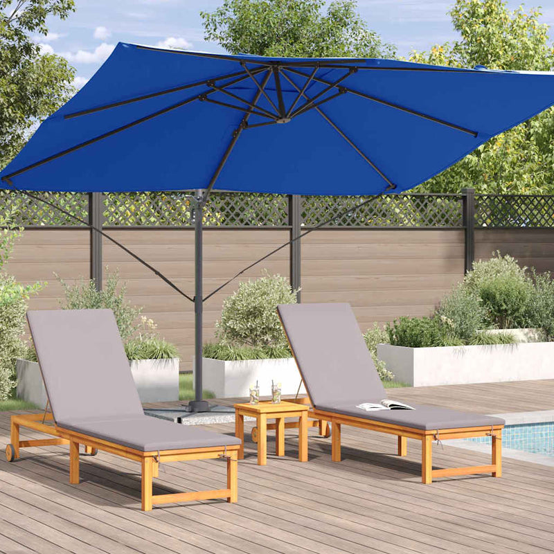 vidaXL Cantilever Roma Napernyő Kék és Fekete 352 x 251 x 260 cm