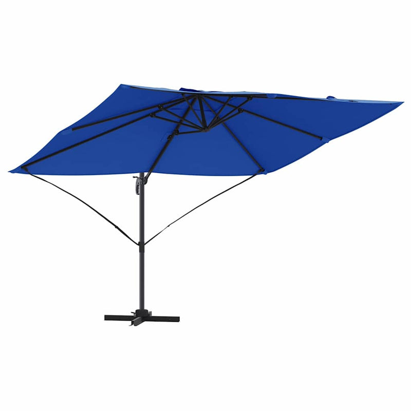 vidaXL Cantilever Roma Napernyő Kék és Fekete 352 x 251 x 260 cm