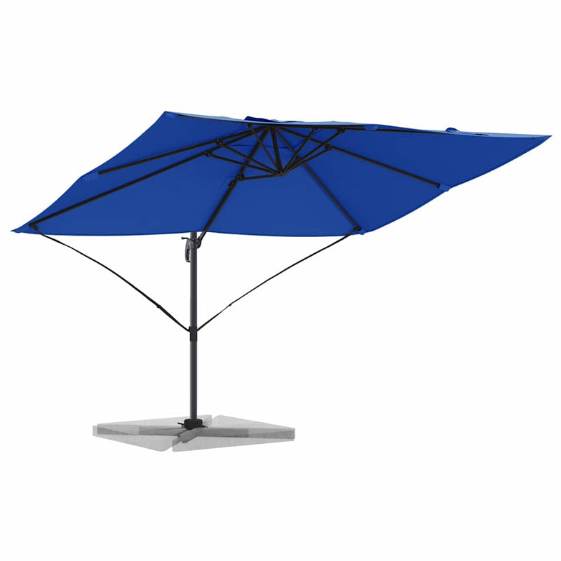vidaXL Cantilever Roma Napernyő Kék és Fekete 352 x 251 x 260 cm