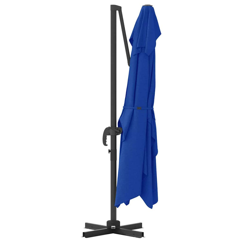 vidaXL Cantilever Roma Napernyő Kék és Fekete 352 x 251 x 260 cm