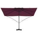 vidaXL Cantilever Roma Napernyő Piros és Fekete 352 x 251 x 260 cm