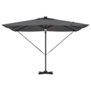 vidaXL Roma napernyő LED -es lámpákkal Antracit 286 x 285 x 270 cm