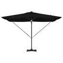 vidaXL Roma napernyő Fekete 286 x 285 x 270 cm Alumínium és poliészter