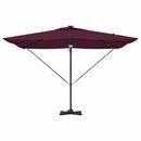 vidaXL Roma napernyő Piros 286 x 285 x 270 cm Alumínium és poliészter