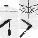 vidaXL Cantilever Roma Napernyő Beige és fekete 352 x 251 x 265 cm