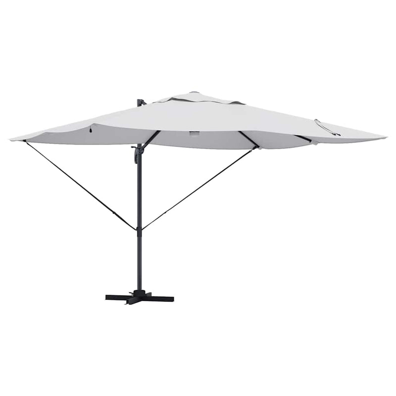 vidaXL Cantilever Roma Napernyő Beige és fekete 352 x 251 x 265 cm