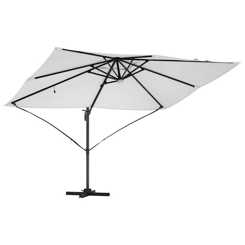 vidaXL Cantilever Roma Napernyő Beige és fekete 352 x 251 x 265 cm