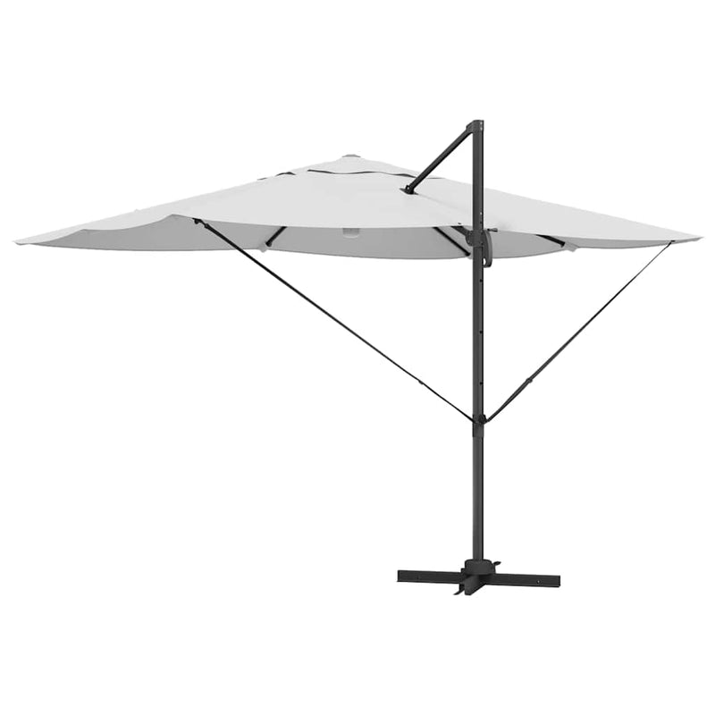 vidaXL Cantilever Roma Napernyő Beige és fekete 352 x 251 x 265 cm