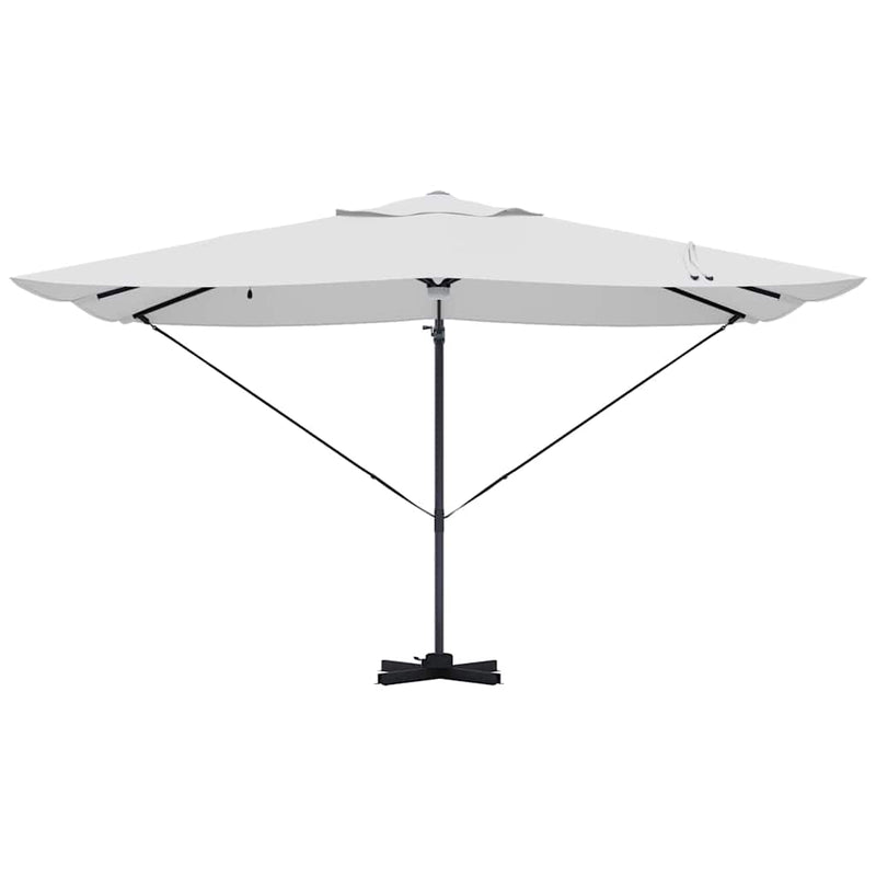 vidaXL Cantilever Roma Napernyő Beige és fekete 352 x 251 x 265 cm