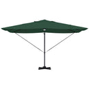 vidaXL Cantilever Roma Napernyő Zöld és Fekete 352 x 251 x 265 cm