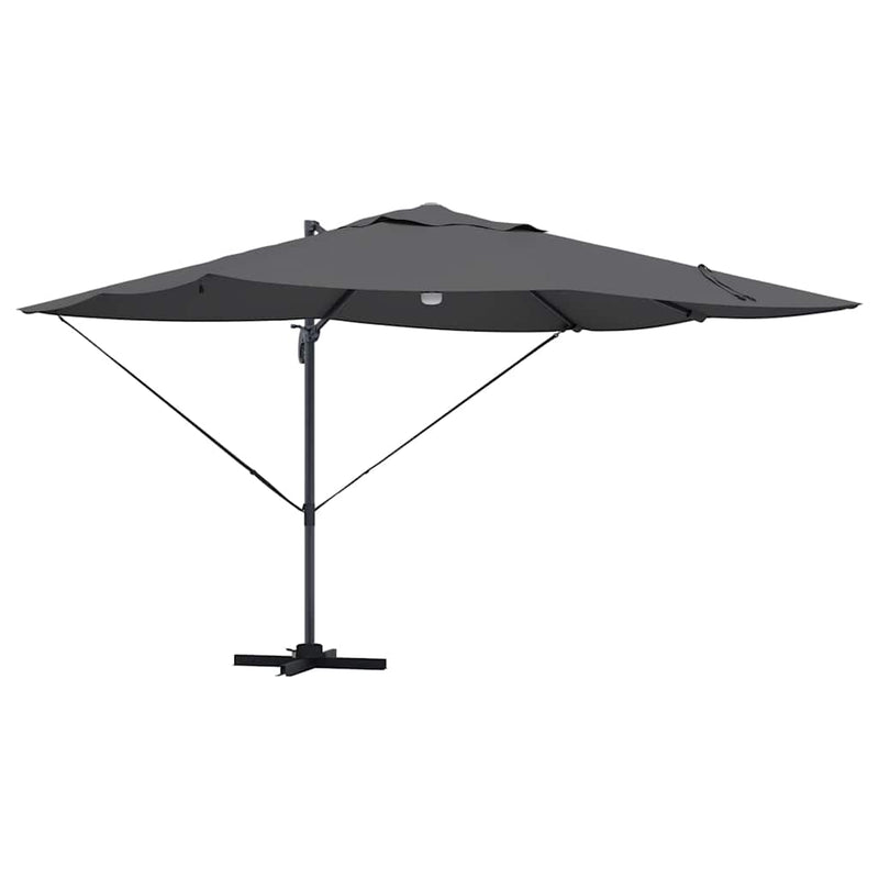 vidaXL Cantilever Roma Napernyő Antracit és fekete 352 x 251 x 265 cm