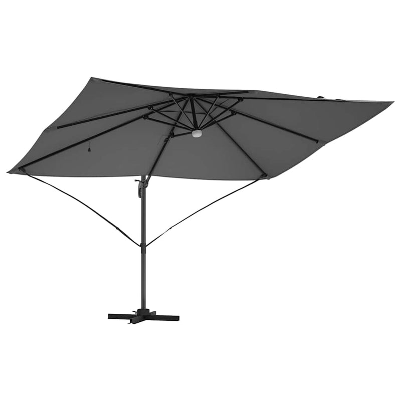 vidaXL Cantilever Roma Napernyő Antracit és fekete 352 x 251 x 265 cm